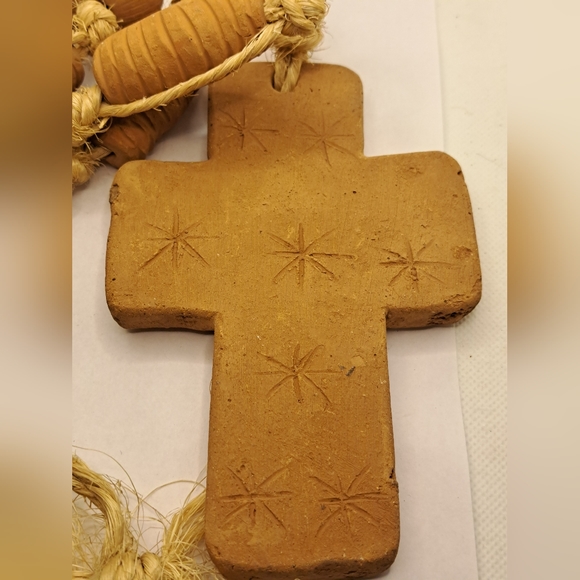 Deror Clay blessing Beads with Clay Cross. - Picture 6 of 9